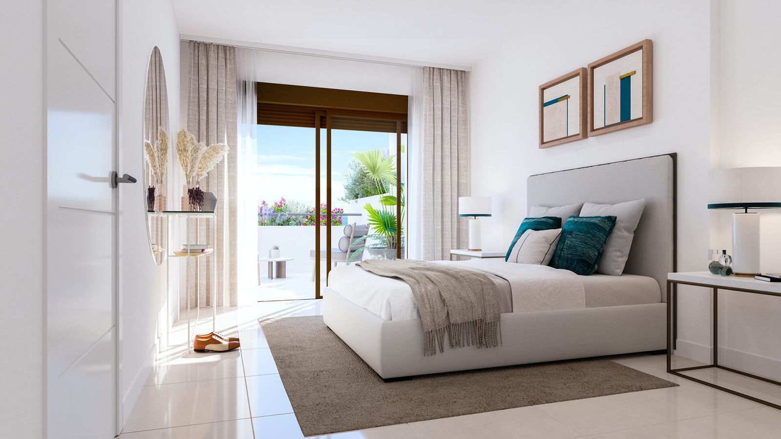 04 modern bedroom balcony view